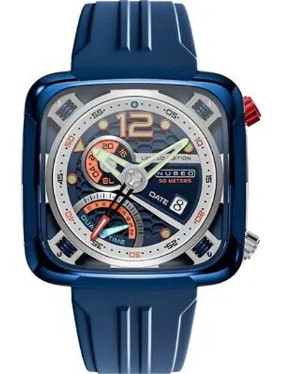 Pre-owned Nubeo Nb-6096-03 Ecliptic Dual Time