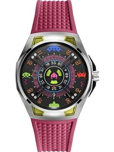 Pre-owned Nubeo Nb-6099-si-02 Mens Watch Space Invaders Limited Edition Automatic 44mm ...