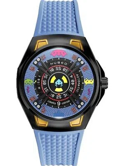 Pre-owned Nubeo Nb-6099-si-03 Mens Watch Space Invaders Limited Edition Automatic 44mm ...
