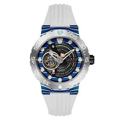 Pre-owned Nubeo Opportunity Automatic Forged Carbon Fiber Blue Limited Edition