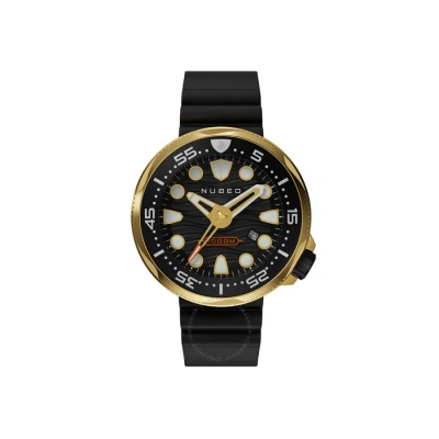 Nubeo Men's Ventana 50mm Automatic Watch In Black / Gold Tone / Yellow
