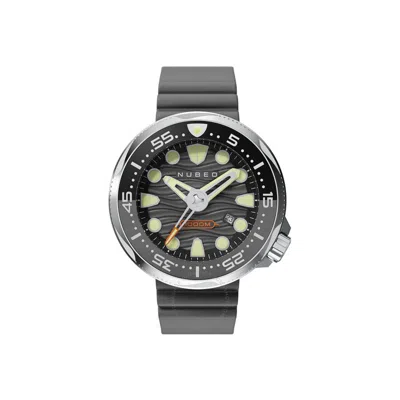 Nubeo Ventana Automatic Grey Dial Men's Watch Nb-6046-0c In Black