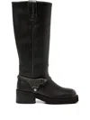 Nubikk 50mm Eve Lynn Knee-high Boots In Black