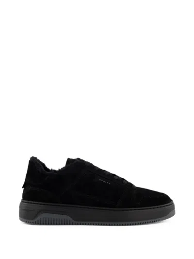 Nubikk Basket Court Fur Sneakers In Blue