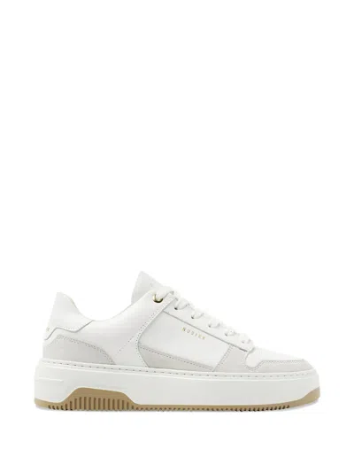 Nubikk Basket Sneakers Mit Kontrasteinsätzen In White