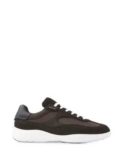Nubikk Denzel Dane Mesh-panels Low-top Sneakers In Brown