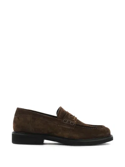 Nubikk Jones Gatsby Suede Loafers In Brown