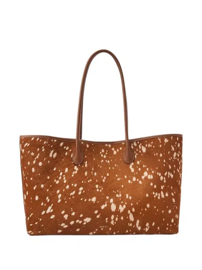 Nubikk Kiki Animal-print Tote Bag In Brown