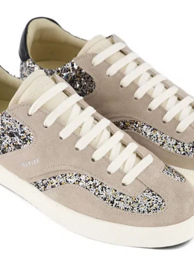 Nubikk Ray Owen Glitter-effect Sneakers In Neutral