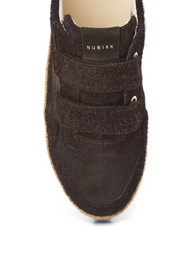 Nubikk Ray Venti Touch-strap Sneakers In Brown