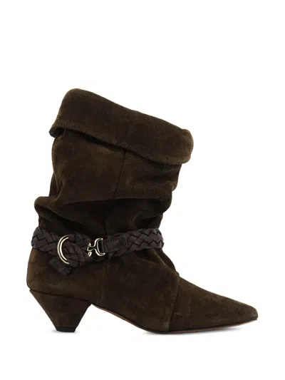 Nubikk Sally Lynn Stiefeletten Mit Flechtdetail In Brown