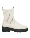 Nubikk Woman Ankle Boots Ivory Size 8 Leather In White