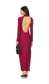 Nubyen Pinot Noir Low Back Dress In Anchora