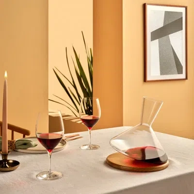 Nude Balance & Terroir 3 Piece Wine Decanter Set In Clear