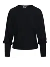 Nude Balloon-sleeve Sweater In Black