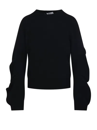 Nude Balloon-sleeve Sweater In Blue