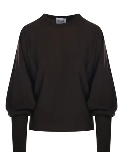 Nude Balloon-sleeve Sweater In Brown