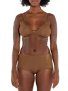 Nude Barre Women's Mesh Bralette In 3pm Brown