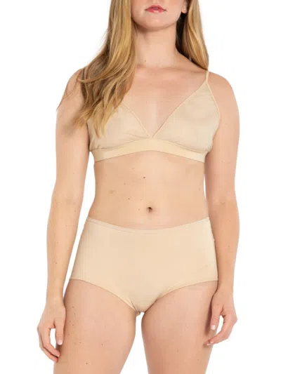 Nude Barre Women's Mesh Bralette In 7am Lightbeige