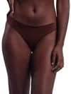 Nude Barre Women's Scalloped Thong In Brown