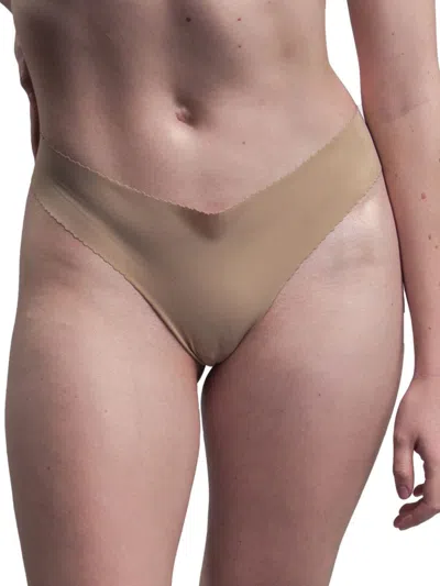 Nude Barre Women's Scalloped Thong In Neutral