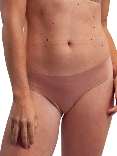 Nude Barre Women's Scalloped Thong In Light Pink