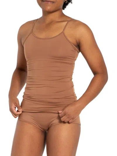 Nude Barre Women's Stretch Fitted Camisole In Beige