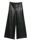 Nude Belt-loops Pants In Black