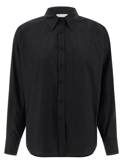 Nude Black Cotton Women's Blouse