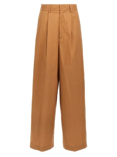 NUDE BROWN COTTON PANTS