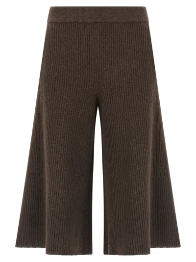 NUDE BROWN COULOTTE PANTS