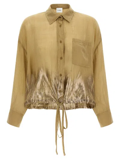 Nude Brown Tencel Women's Blouse