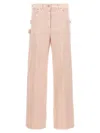 Nude Light Pink Cargo Pants In Pattern