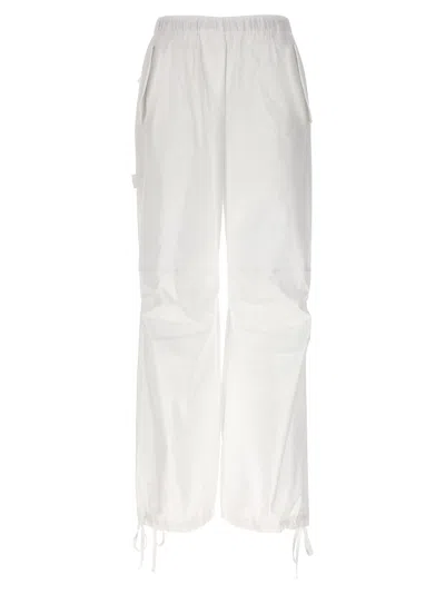 Nude Cargo Trousers In White