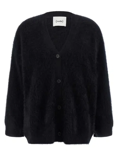 Nude Cashmere Cardigan In Black