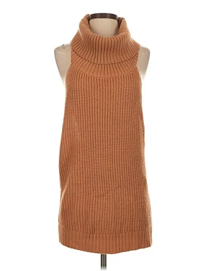 Pre-owned Nude Casual Dress In Brown