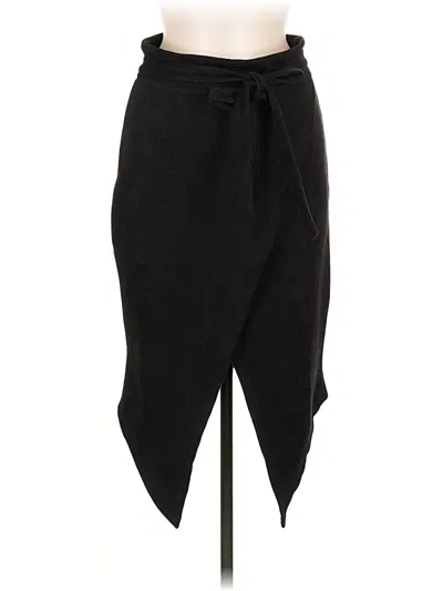 Nude Casual Skirt In Black