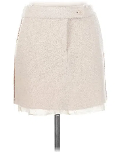 Pre-owned Nude Casual Skirt In Ivory