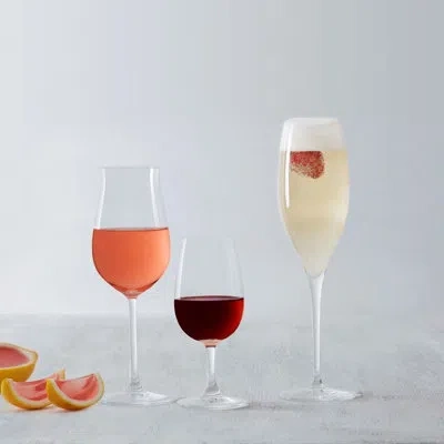 Nude Cheers 3 Piece Crystal Assorted Glassware Set In Clear