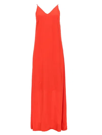 Nude Chic Viscose Mini Dress For Women In Red