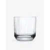Nude Clear Big Top Crystal Whisky Glasses Set Of Four In White