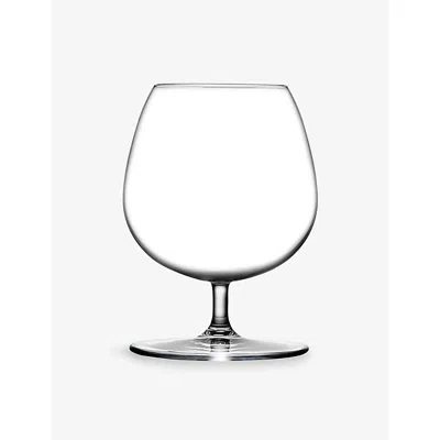 Nude Clear Vintage Cognac Crystal Glasses Set Of 2 In Transparent