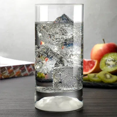 Nude Club Ice Set Of 4 Lead Free Crystal High Ball Glasses In Clear