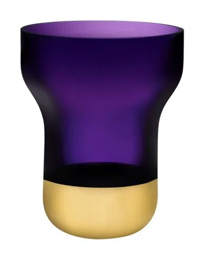 Nude Collection Contour Vase Purple Size - Crystal