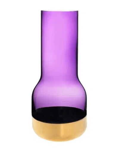 Nude Collection Contour Vase Purple Size - Glass