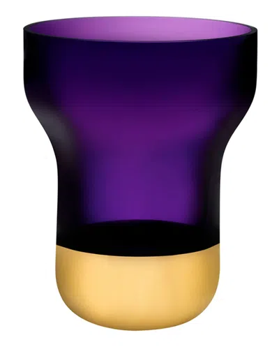 Nude Contour Small Vase In Purple Top Gold
