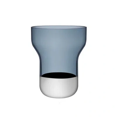 Nude Contour Vase Wide Steel Blue - Platinum