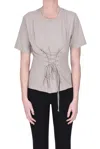NUDE CORSET STYLE T-SHIRT