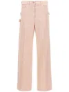 Nude Light Pink Cargo Pants In Pattern