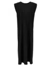 Nude Draped Tie Closure Maxi Dress In Black